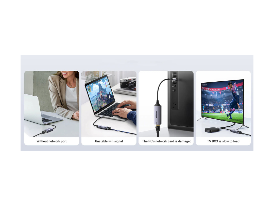 UGreen USB Type C to Gigabit 10/100/1000M Ethernet Adapter CM199-50737 UGreen USB Type C to Gigabit 10/100/1000M Ethernet Adapter CM199-50737